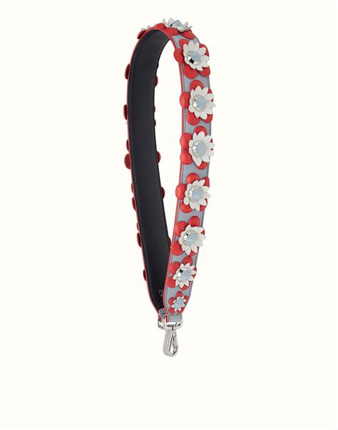 tracolla fendi strap you flowerland fiori neri|Strap You .